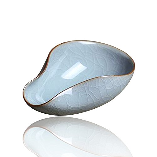 Bol à Thé En Porcelaine Ge Yao Prune Verte Avec Cuillère - Plateau De Pesée Pour Café, Thé Et Épices