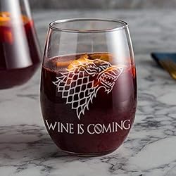 "Wine is Coming" Stemless Wine Glass - Perfect
