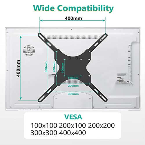 WALI TV Ceiling Mount Adjustable Bracket Fits Most LED, LCD, OLED and