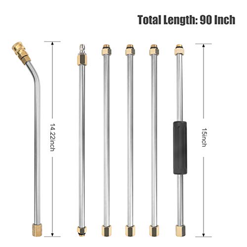 STYDDI Pressure Washer Extension Wand Set, 90 Inch Power Washer