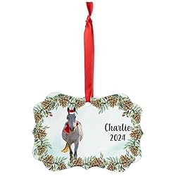 White German Riding Pony Christmas Ornament 2024