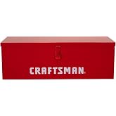 30" Craftsman Utility Box in Red | 19 Gauge Steel Utility Box, Weather Resistant Seal, Swing Up Handles, Locking Hasp, Padlock Not Included, for Truck and Site