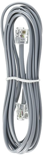 NAC Wire and Cables 7Ft RJ11 (4C) Modular Telephone Cable Straight