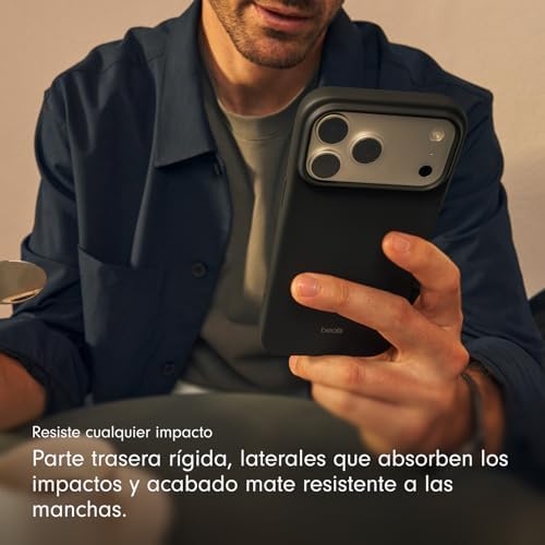 Funda con MagSafe, Control de cámara, Acabado Mate e Interior de Microfibra para iPhone 17 Pro MAX – Gris Antracita