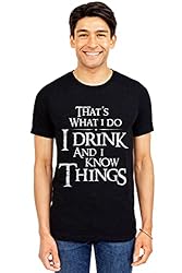 Thread Tank I Drink and I Know Things Men Modern