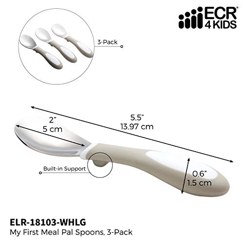 ECR4Kids My First Meal Pal Toddler SpoonsFree and Dishwasher Safe