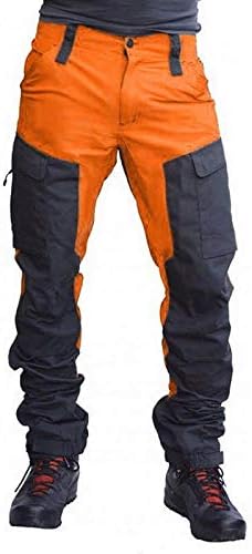 Men's Colorblock Trousers Slim Sports 