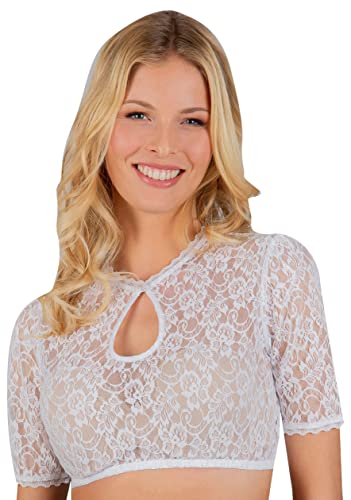 Stockerpoint Damen Blouse Faith Bluse, Weiß, 42 EU