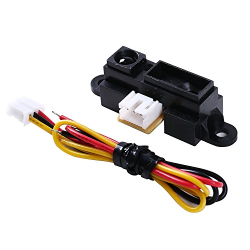 pzsmocn IR Distance Sensor For Arduino 4" - 32"(10-80cm)/Sharp Distance Sensors,3-pin JST Connector,for robots ranging,Obstacle Avoidance and Advanced Path Planning.