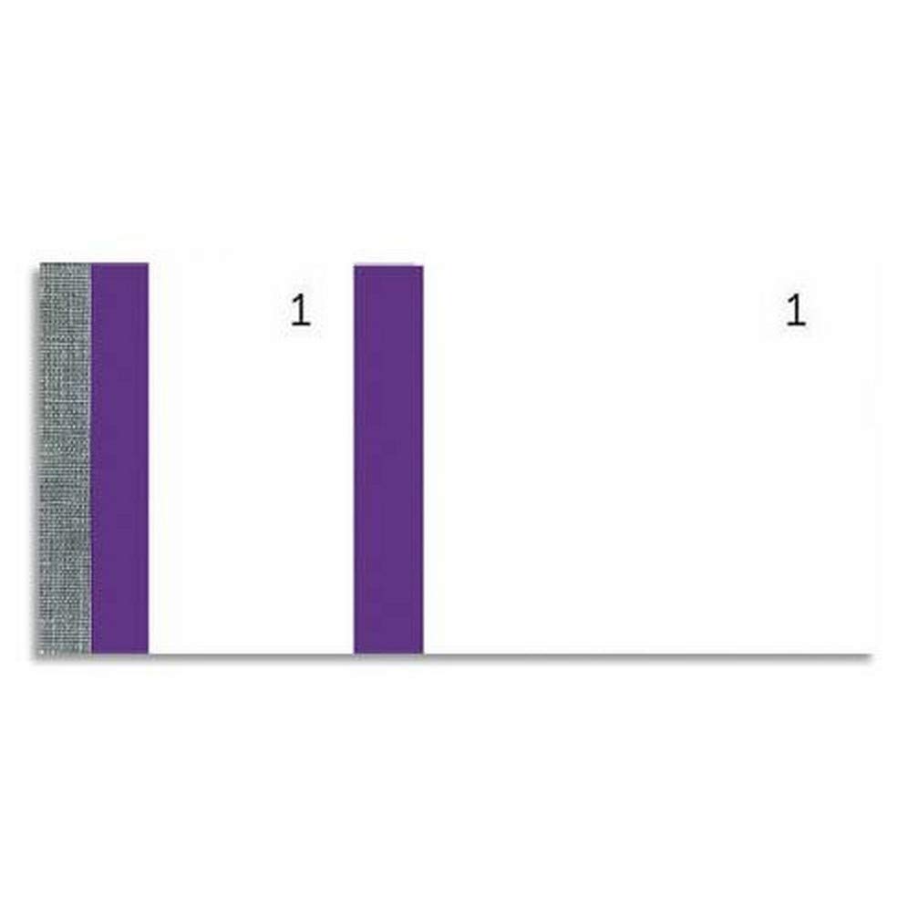 Exacompta - Ref 96308E - Sellers Blocks - 66 x 135mm in Size, 100 Sheets, Double Numbered 1-100, Detachable Micro-Perforations - Purple Stripe (Pack of 10)