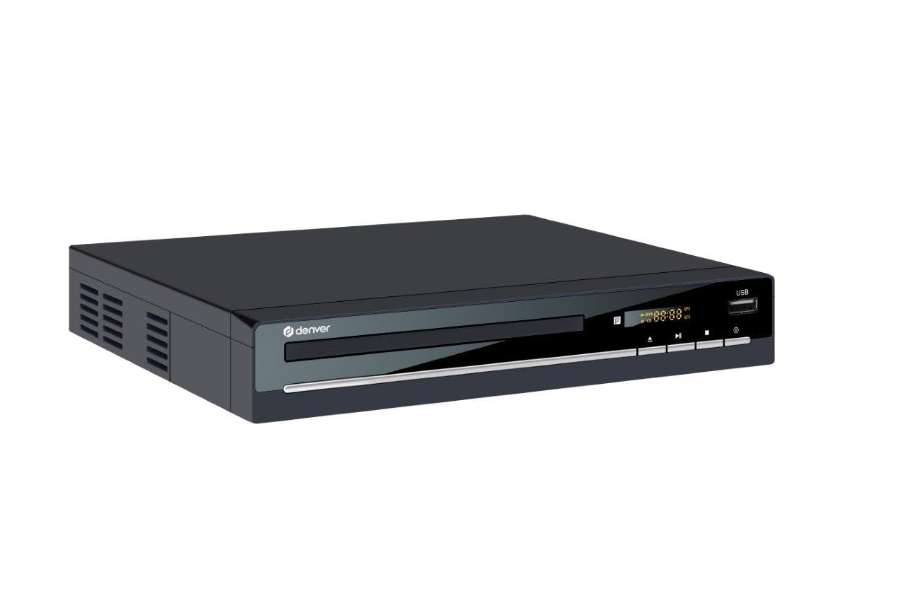 Denver DVH-7787 - Compact DVD Player, Multi Region/All Region, Full HD 1080p Upscaling, HDMI, Scart & Composite Video Connections, USB Port & Remote- UK Version