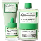 FULLY Green Tomato Cardi B's Pore Care Set, Pore Tightening, Pore Detox, Blackhead &amp; Sebum Control, Vegan, Fragrance-Free, Korean Skincare Kit