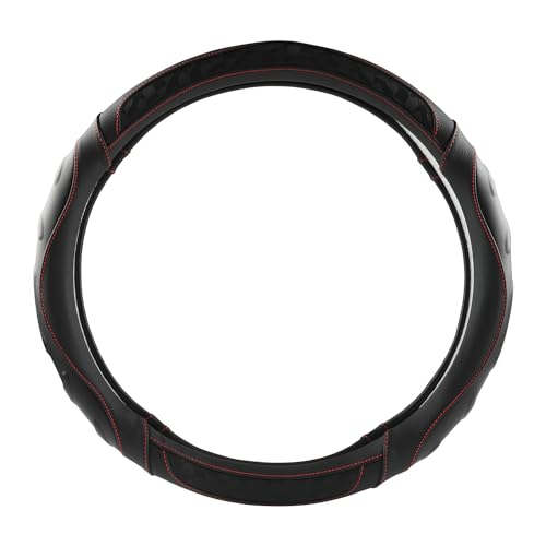 Black Panther Custom Steering Wheel Cover for Volkswagen, Toyota, Mercedes, Peugeot, BMW, Renault, Audi, Ford, Skoda, Hyundai, Kia, Universal Fit 37-38cm (14.5-15")-Black