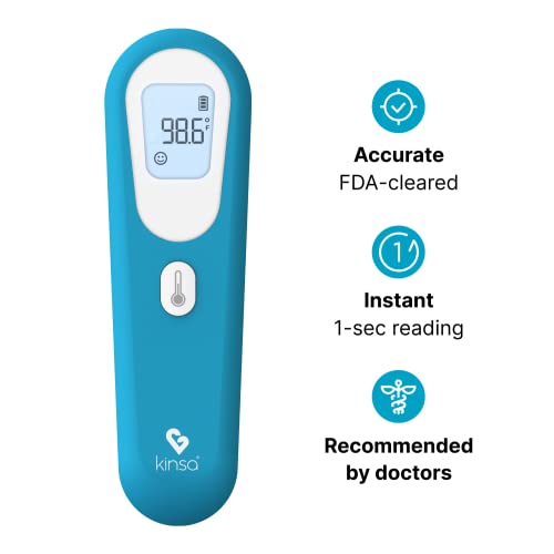 Kinsa QuickScan Smart Thermometer NoTouch, Contactless Digital Forehead Thermometer for