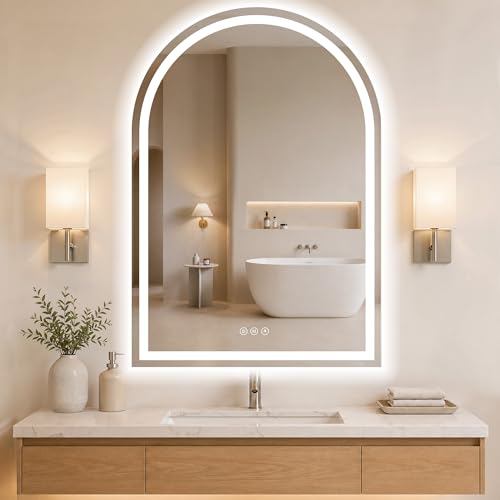 Wissmiels Arched LED Bathroom Mirror