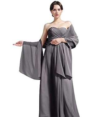 Sheer Soft Chiffon Bridal Women's Shawl For Special Occasions( 32 Colors)