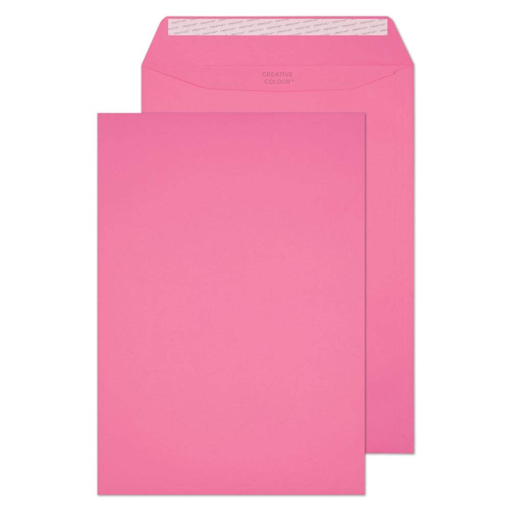Blake Creative Colour C4 229 x 324 mm 120 gsm Peel & Seal Wallet Envelopes (402) Flamingo Pink - Pack of 250 โ image 1