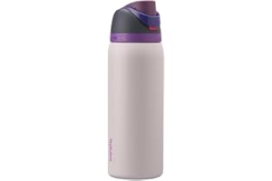 Owala FreeSip Insulated Stainless Steel Water Bottle with Straw for Sports and Travel, BPA-Free, 32oz, Dreamy Field