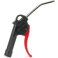 ITC Air Blow Gun - Pneumatic Mechanic's Tool with 4" Angled Nozzle for Cleaning, Drying, Clearing Dust, Dirt & Debris, Tempor