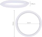 DBO0 Pop Up Basin Waste Seal 38mm O-Ring Sink Plug Clear Rubber Lip Seal Gasket view 2