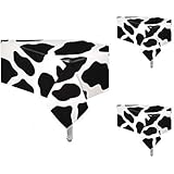 Oojami 3 Pack of Cow Print Tablecover 54