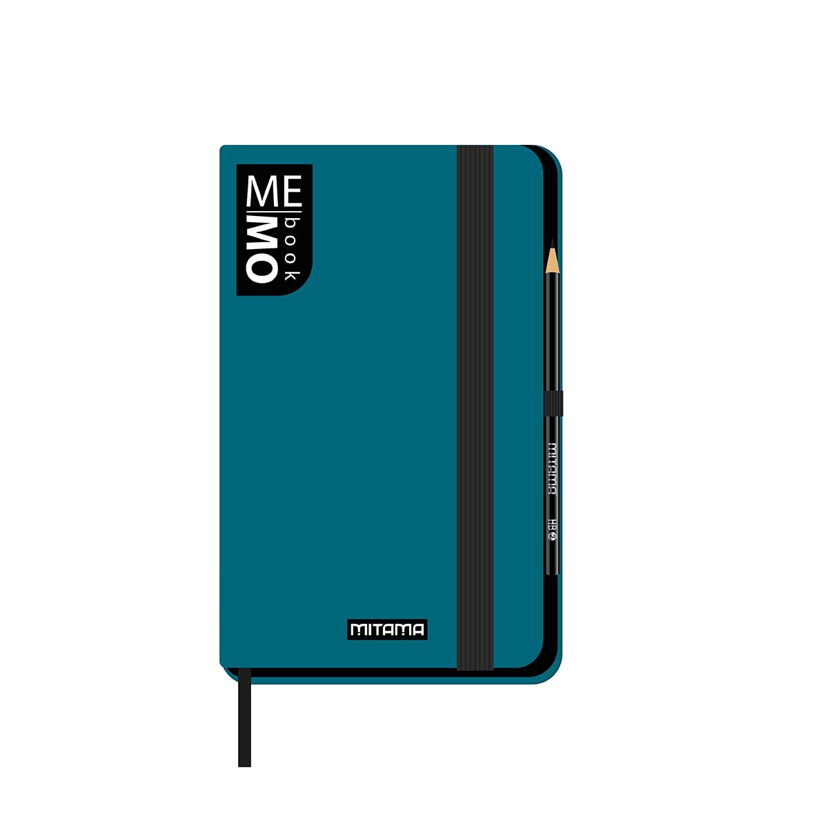 Mitama Large Oil Notebook – Memo Book – Notebook – Soft Touch Cover – Inner Pocket + Pencil Included – Lined Paper – 13 x 21 cm