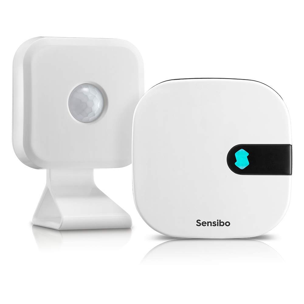 Sensibo Air & Room Sensor Bundle - Energy Efficient Room AC Monitor to Sense Room Activity, Auto On/Off Energy Saver. Google, Alexa, Apple HomeKit & Siri Ready. Works with Any RC Air Conditioner.