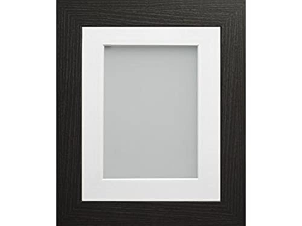 Frame Company Watson Range Black A4 Picture Photo Frame with White Mount for Image 9x6 inch *Choice of Sizes* Fitted with Real Glass — image 1