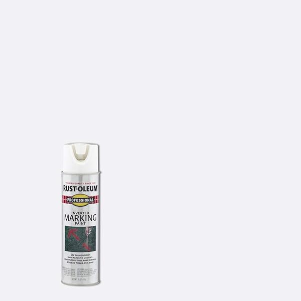 RUST-OLEUM, WHITE 2592838 PROFESSIONAL INVERTED MARKING SPRAY PAINT, 15 OZ, 15 OUNCE, 15 FL OZ