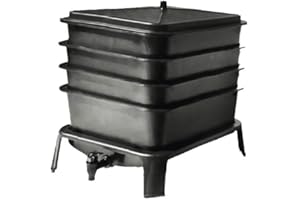 Vermi-Future® Worm Condo Composting Worm Bin 4 Working Trays (with 1/4lb Red Wigglers Composting Worms)