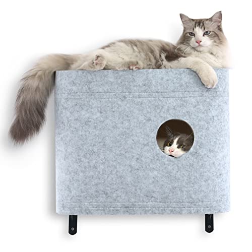 FUKUMARU Cat Shelf Furniture, MultipleLevel Cat House with Interactive