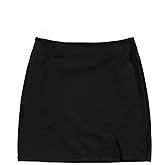 Verdusa Women's Split Hem Zipper Side Bodycon Mini Skirt