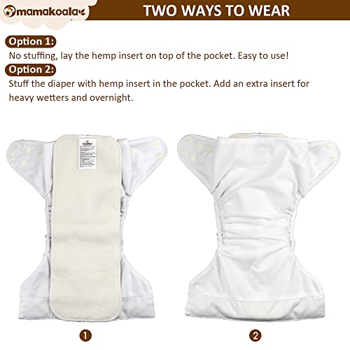 Mama Koala 2.0 Cloth Diapers with Suede Cloth Lining and Tummy Panel