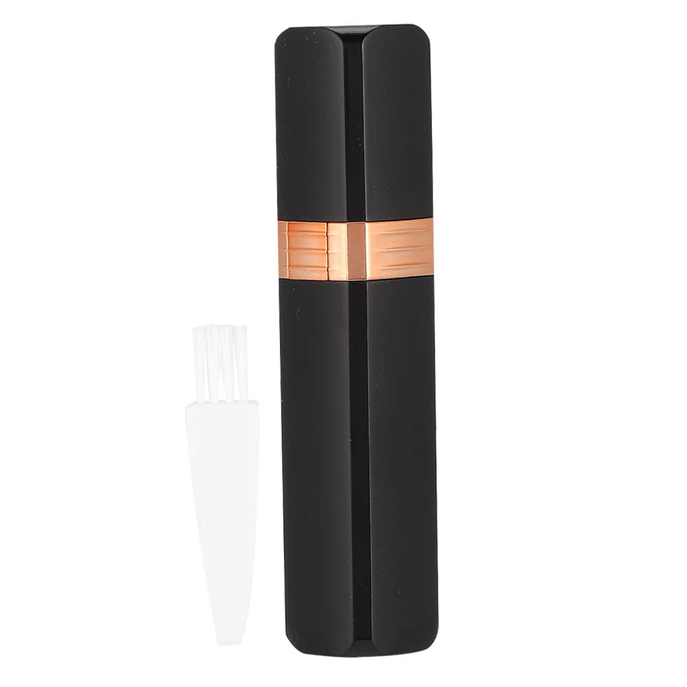 Hair Removal Machine, Compact Cute Lipstick Shape Mini Electric Hair Remover Face Body Hair Removal Machine for Women (Black)