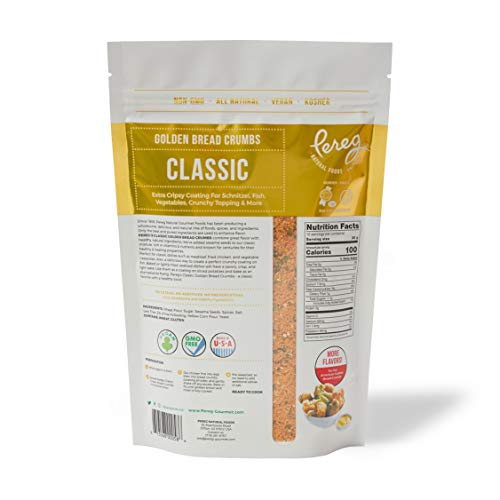 Pereg Bread Crumbs Classic (12 Oz) Crispy Breadcrumbs for Coating