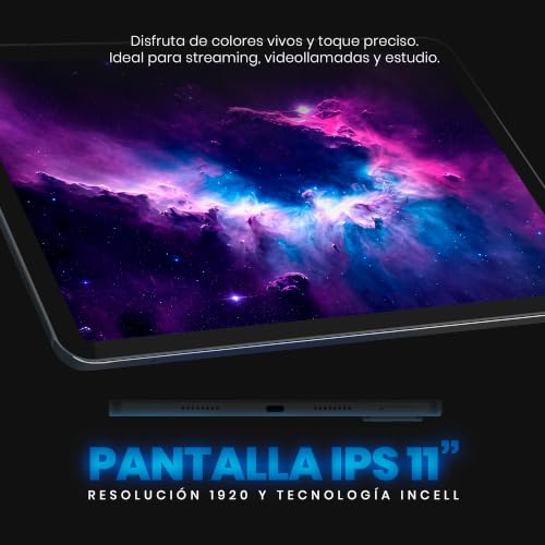 Compaq Tablet QTab Plus LTE 11 Pulgadas, Android 16, 8GB RAM 128GB ROM, 4G LTE, Procesador Octacore MT8781, Cámara 16MP, Batería 8000mAh, WiFi, Color Negro