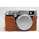 X100F Case, BolinUS Handmade PU Leather Half Camera Case Bag Cover Bottom Opening Version for Fujifilm Fuji X100F With Hand Strap -Coffee
