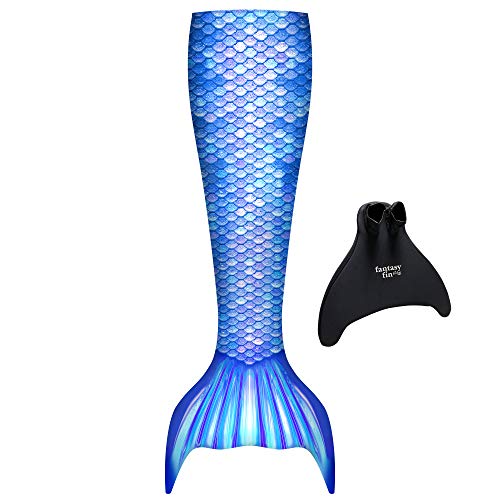 Fin Fun Fantasy with Included Monofin Swimmable Mermaid Tail for Kids