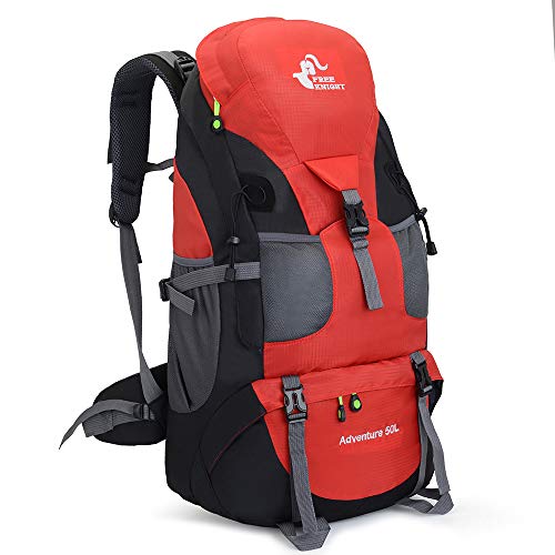 50L Lightweight Water Resistant Hiking Backpack,Outdoor Sport Daypack Travel Bag for Climbing