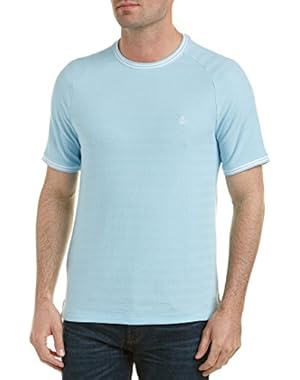 Mens Jacquard Pique T-Shirt, M, Blue