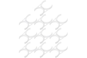 Mikikit Filter Housing Clips 10 Pack Water Purifier Fixing Accessories Lightweight Plastic Replacement Parts for Ro Filter an