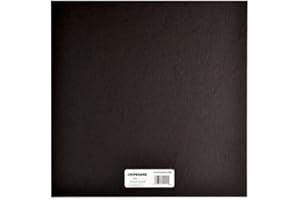 Grafix Medium Weight 6 x 6”, Black Pack of 25 – Acid-Free 0.055” Chipboard Sheets, Create Three-Dimensional Embellishments for Cards, Papercrafts, Mixed Media, Home Décor