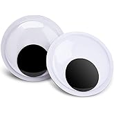 FINGOOO 7.5inch Giant Googly Wiggle Eyes with Self Adhesive,Large Eyes 2 Pack for Christmas Tree Party Decorations