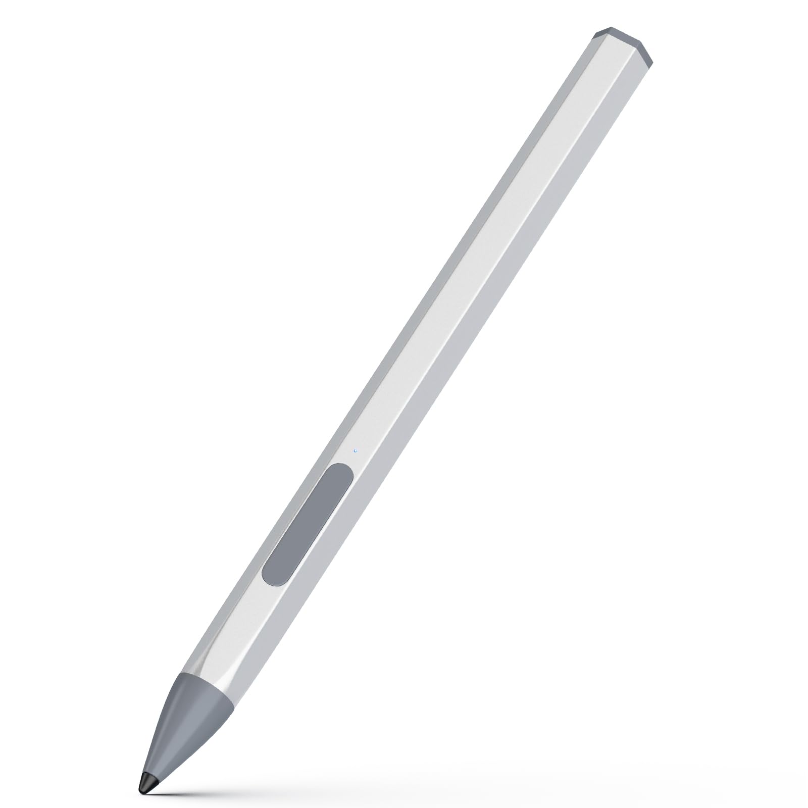 Stylus Pen for HP Envy X360 Pavilion X360 Specter X360 Spectre X2 Envy X2 Rechargeable MPP 2.0 Tilt Active Pen with 4096 Pressure Sensitivity, Palm Rejection, Hexagonal Pen Design, Silver
