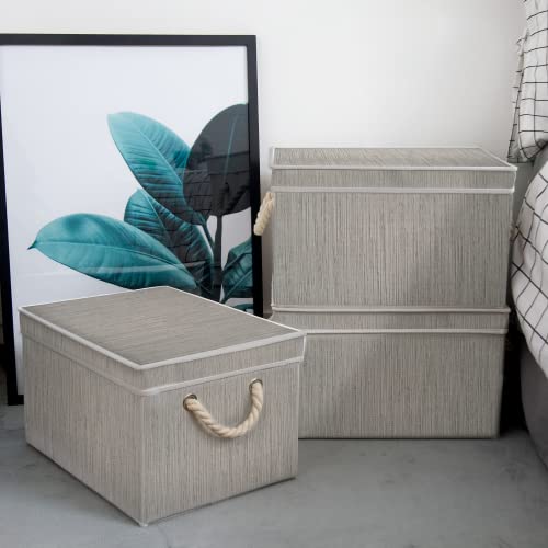 StorageWorks 32L Decorative Storage Bins for Shelves, Storage Baskets