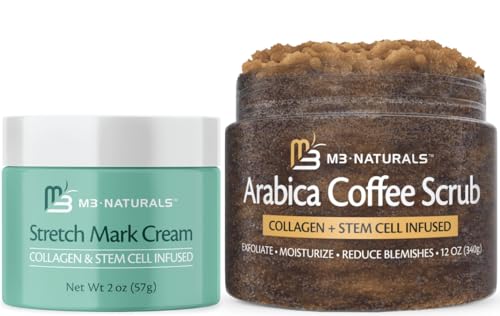 Arabica Coffee Foot Hand and Body Scrub & Collagen Stretch Mark Body Cream