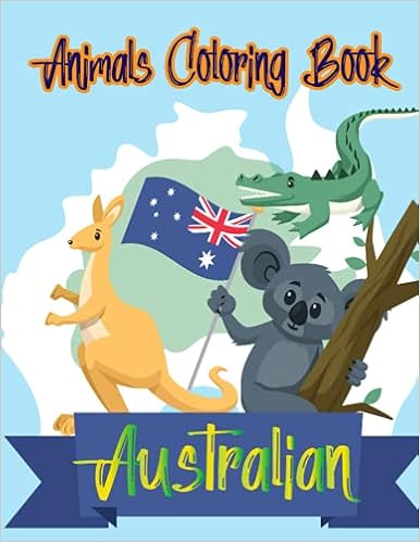 Australian Animals Coloring Book: Cute 