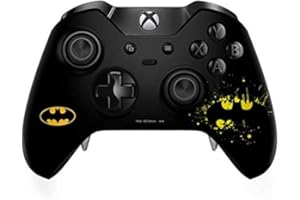 Skinit Decal Gaming Skin Compatible with Xbox One Elite Controller - Officially Licensed Warner Bros Batman Logo Yellow Splash Design
