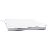 Mat Board Center, 25 Pack 11x17 Uncut Photo Mat Boards, White Color Backing Matt Board Great for Arts, Frames, Photos, Prints