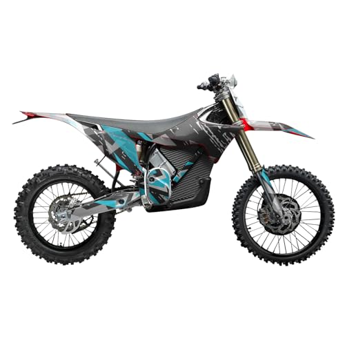 Stark Varg MX 2023-2025 Graphics Kit Wrap - Grunge Cyan - Varg MX Skin - Premiu…